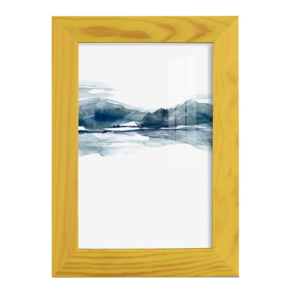 Stark Horizon II - Framed Print w/glass - Sunflower Yellow