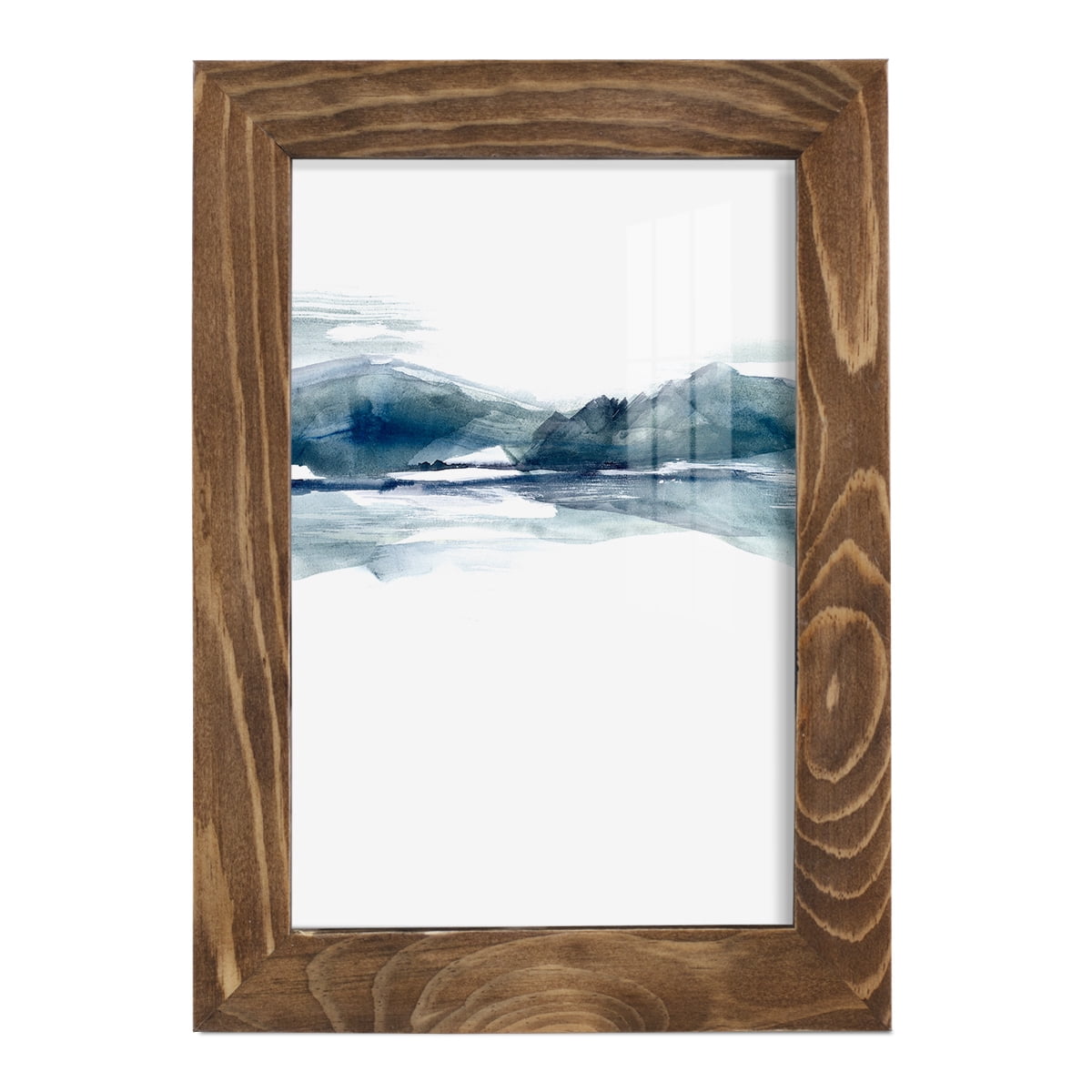 Stark Horizon II - Framed Print w/glass - Walnut