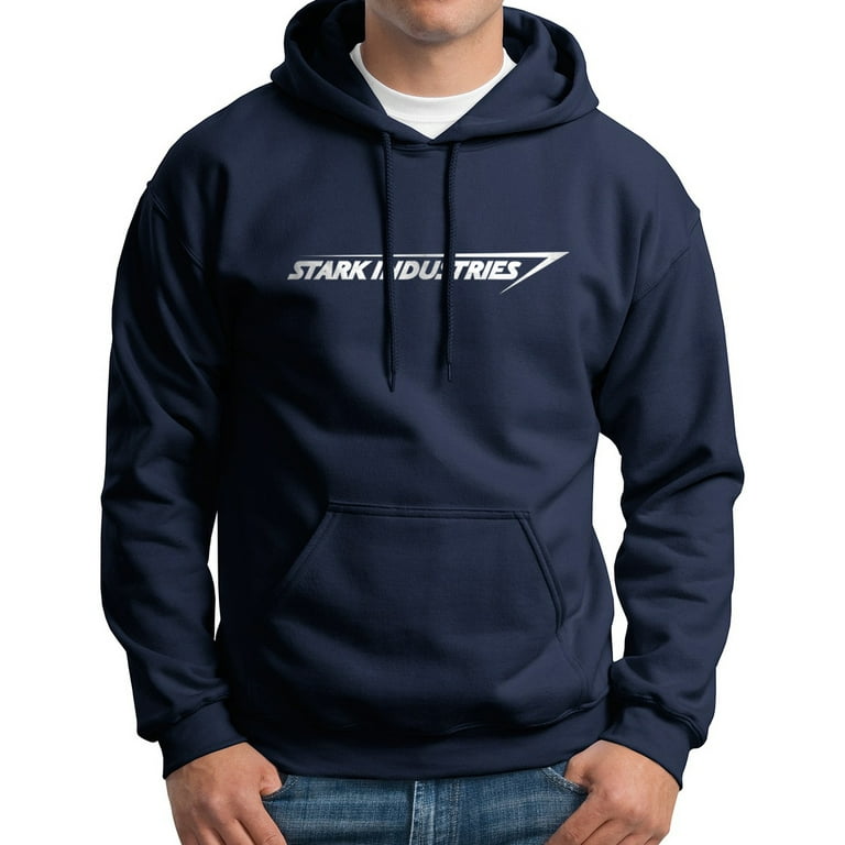 Stark Industries Hoodie Superhero Hooded Sweatshirt Navy 2XL Walmart