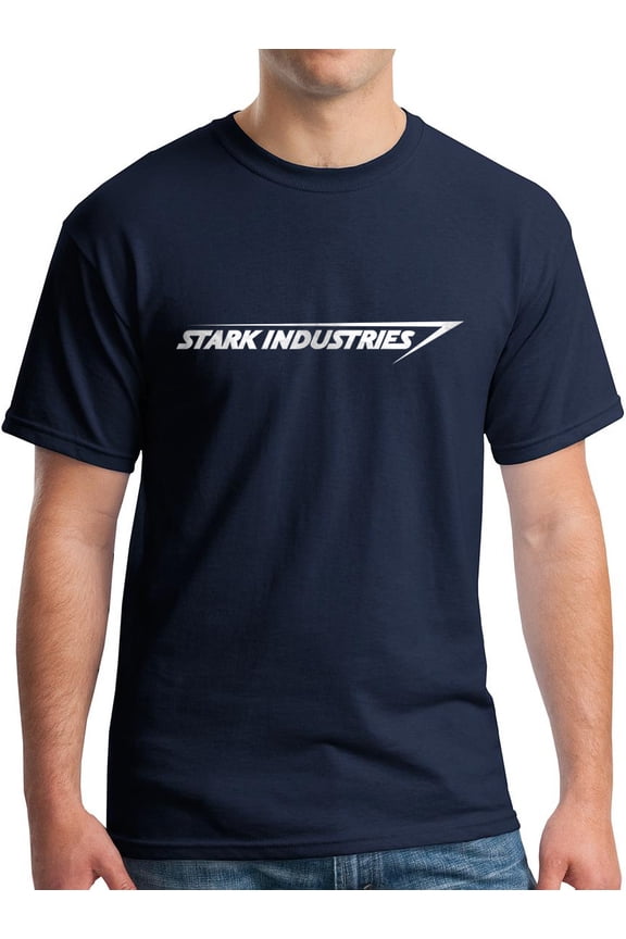 Stark Industries Tee Fun Movie T-Shirt Navy M