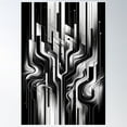 thumbnail image 1 of Stark Light And Dark Interplay Artwork Poster Wall Art, Modern Wall Decor For Living Room Bedroom, 24x36 UNFRAMED, 1 of 3