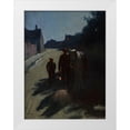 thumbnail image 1 of Stark, Otto 12x14 White Modern Wood Framed Museum Art Print Titled - Moonlight (On the Road at Night), 1 of 4