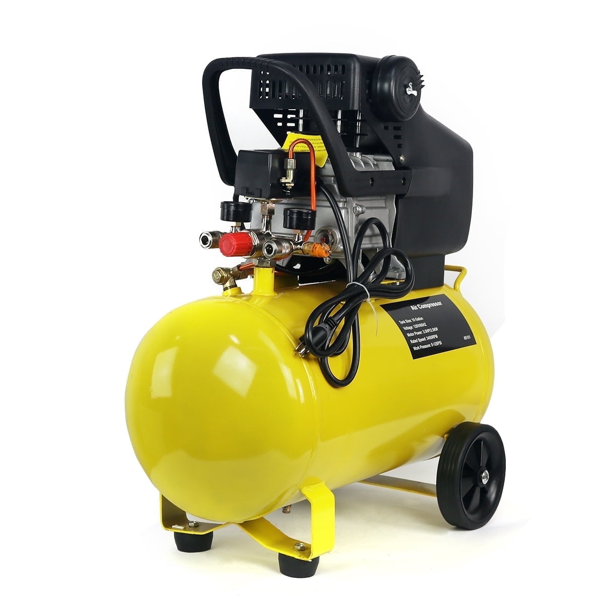 Stark Portable 3.5HP Quiet Air Compressor 10-Gallon Tank Air Compressor Ultra Compressor Wheel Stark Portable 3.5HP Quiet Air Compressor 10-Gallon Tank Air Compressor Ultra Compressor Wheel