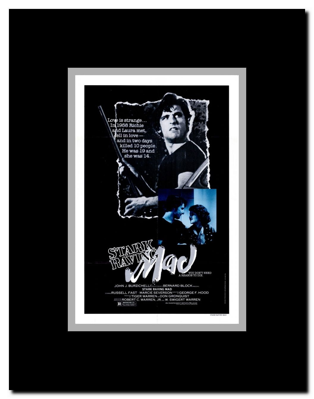 Stark Raving Mad Framed Movie Poster