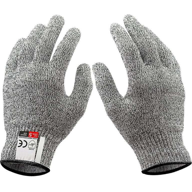 Cut Resistant Gloves by Stark Safe (1 Pair) Food Grade Level 5 Protection, Safety