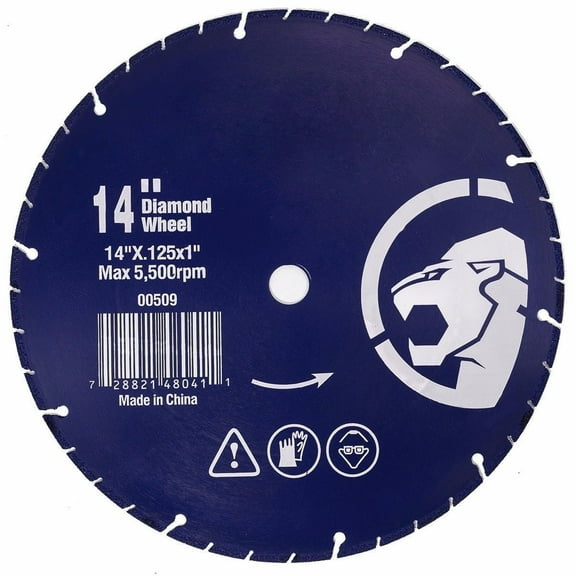 Stark USA 14" inch Ultra Fast, Diamond Edge, Cut off Wheel, Abrasive 1" Arbor, Circular Saws Cutting