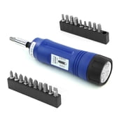 Stark USA 21 Pc Torque Screwdriver Set, 10 50 in-lb 1 5 Nm, 1/4 Drive with S2 Bits, Adjustable Precision Driver Kit