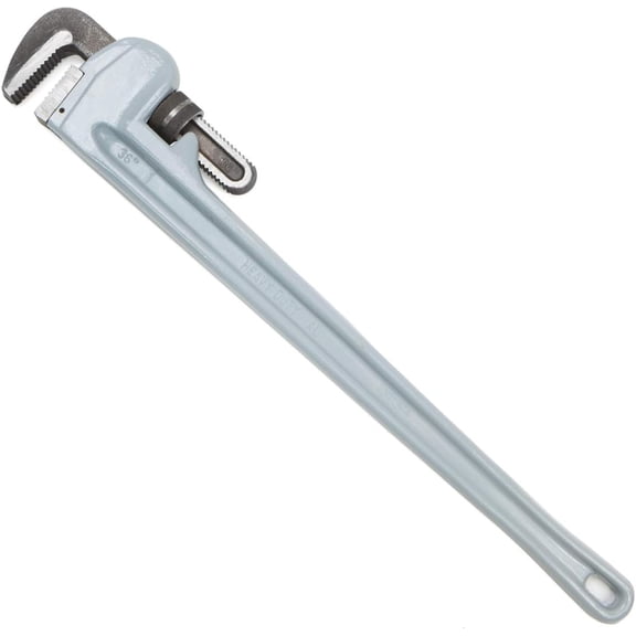 Stark USA 36" Aluminum Straight Pipe Wrench, Heavy Duty Plumbing Wrench with 3-3/4" Jaw Capacity & Full-Floating Hook Jaw