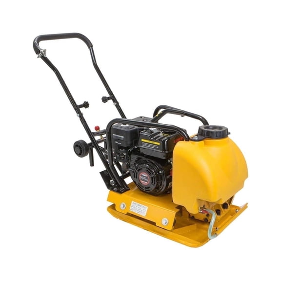 Stark USA 6.5HP Plate Compactor 196cc Gas, 4200 lb Force, 25" x 18" Vibratory Tamper with Water Tank for Soil Asphalt Pavers