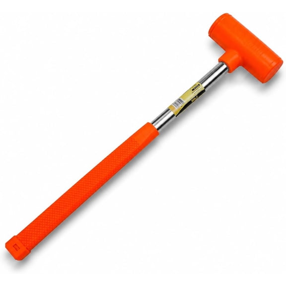 Stark USA 9 lb Dead Blow Hammer, 41" Heavy Duty Polyurethane Sledge Hammer with Steel Shot-Filled Head, Checkered Grip, Orange