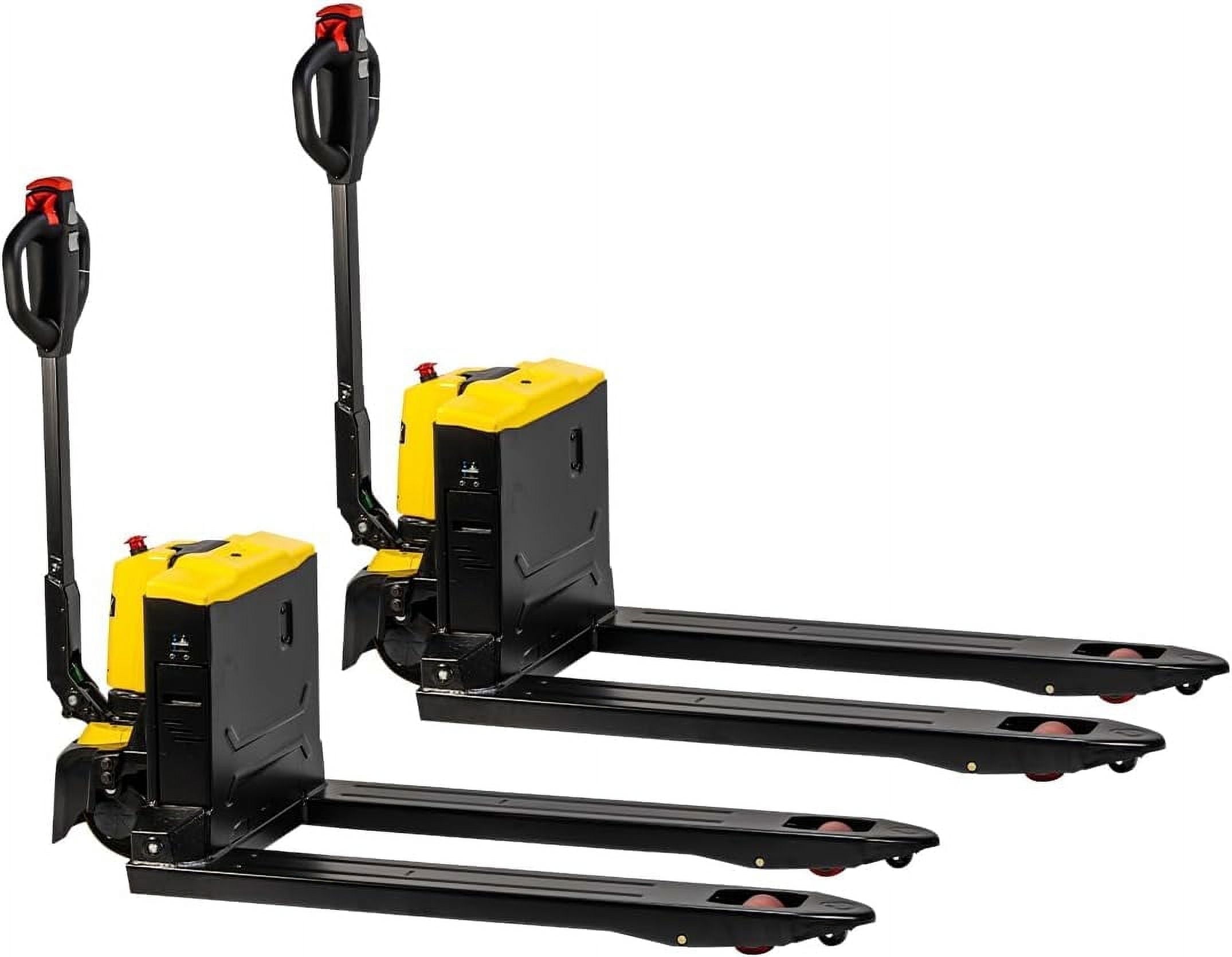 Stark USA Full Electric Pallet Jack Truck, 3300LB Capacity Motorized Pallet Lift Trucks, 48" x 27" Fork Size, Powered Lithium Battery Truck For Indoor Storage & Material Handling, Set Of 2