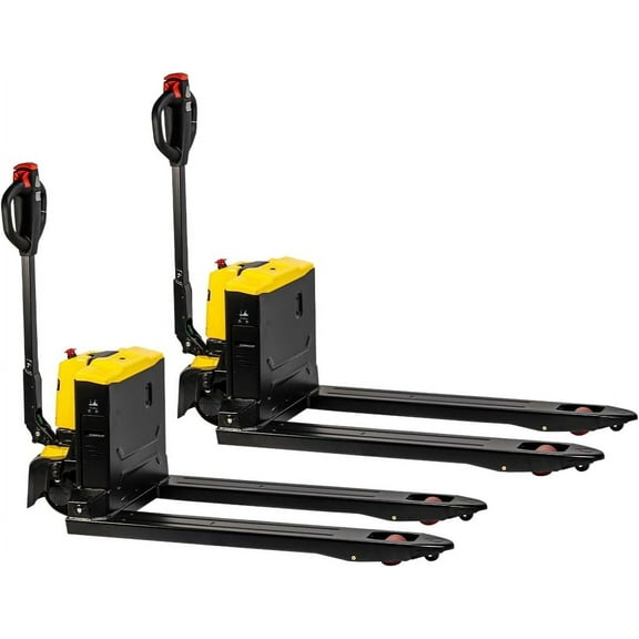 Stark USA Full Electric Pallet Jack Truck, 3300LB Capacity Motorized Pallet Lift Trucks, 48" x 27" Fork Size, Powered Lithium Battery Truck For Indoor Storage & Material Handling, Set Of 2