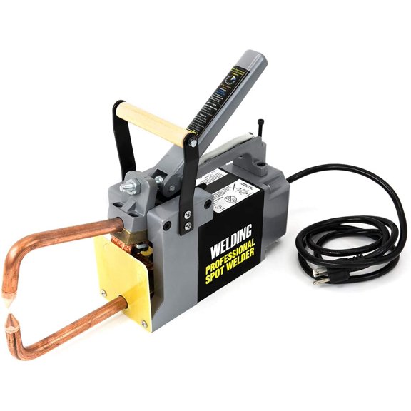 Stark USA Portable Spot Welder 1/8" Electric Single Phase Handheld Welding Tip Gun Handle Weld Spot 110V 6" Throat Depth Metal Sheet Spot Welding Machine