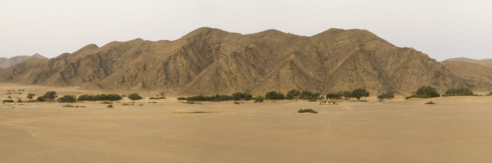 Stark landscape Hoanib Skeleton Coast National Park Kunene Namibia Canvas Art - Panoramic Images (27 x 9)