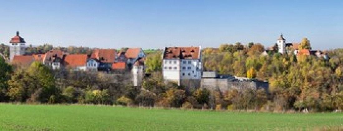 Starkenburg Castle Martinskirche Church Baden-Wurttemberg Germany Canvas Art - Panoramic Images (32 x 12)