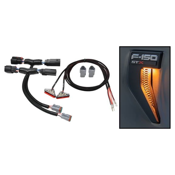 Starkey Products 2021-2026 Ford F-150 Fender Vent Lighting Kit for LED Projector Headlights