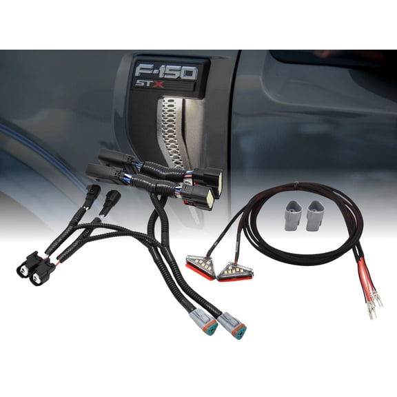 Starkey Products 2021-2026 Ford F-150 Fender Vent Lighting Kit for LED Projector Headlights (White)