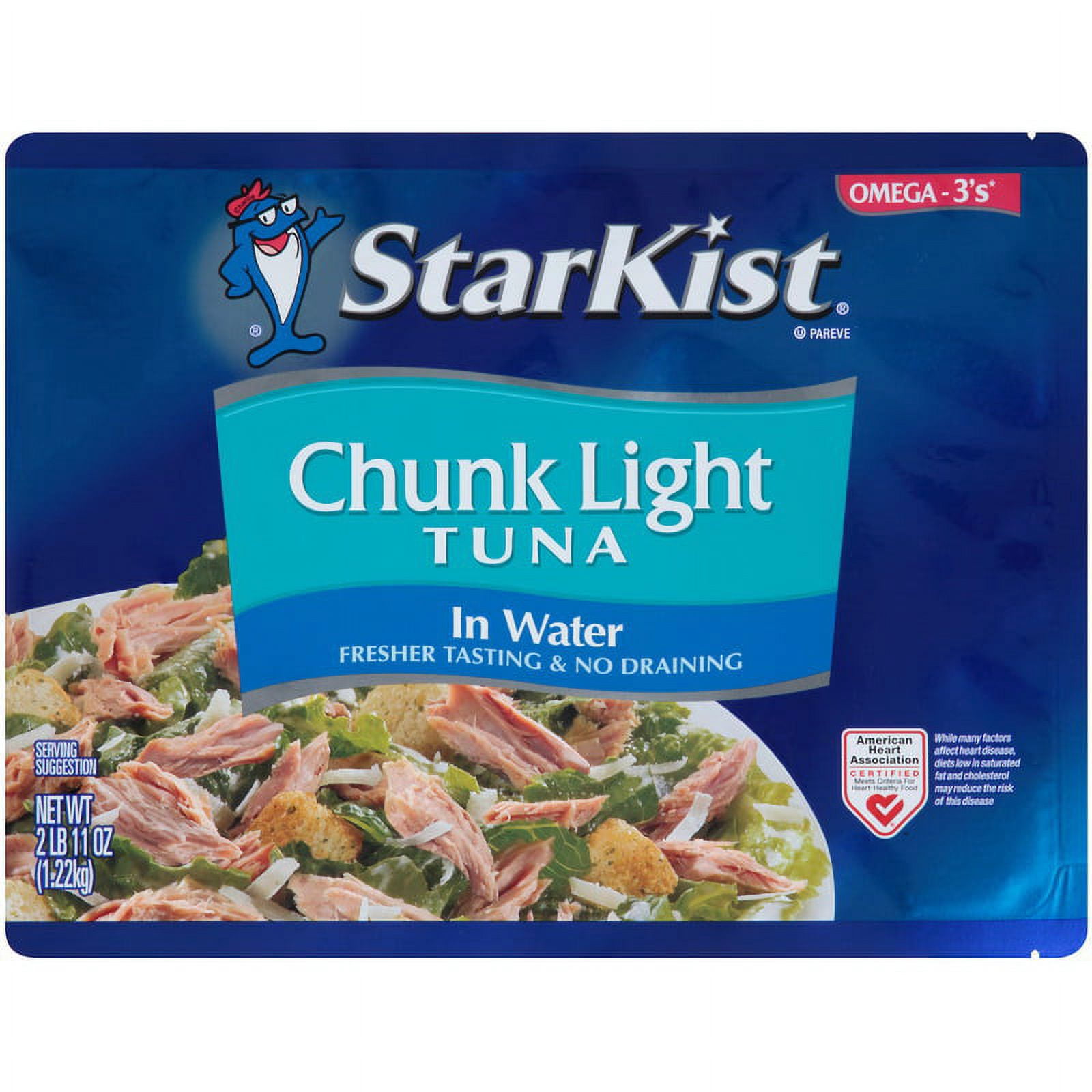 Starkist Chunk Light Tuna In Water Sourced & Packed In Usa, 43 oz - Case of 6