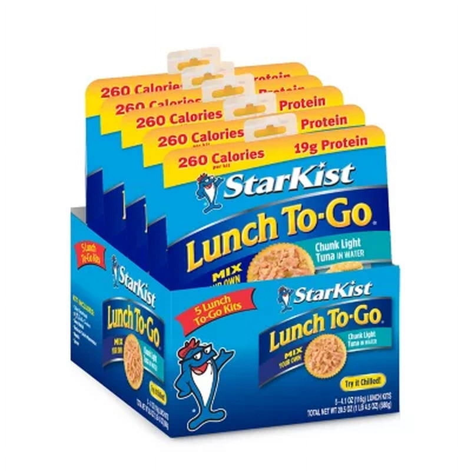 Starkist Chunk Light Tuna in Water Lunch To-Go 4.1Oz., 5 Ct. - Walmart.com