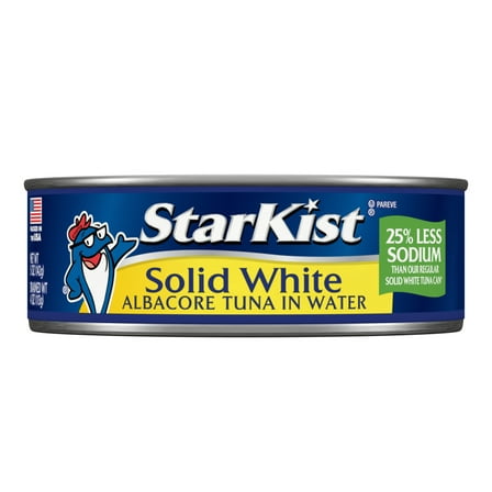 Starkist Solid White Albacore Tuna In Water 25% Less Sodium, 5 oz can