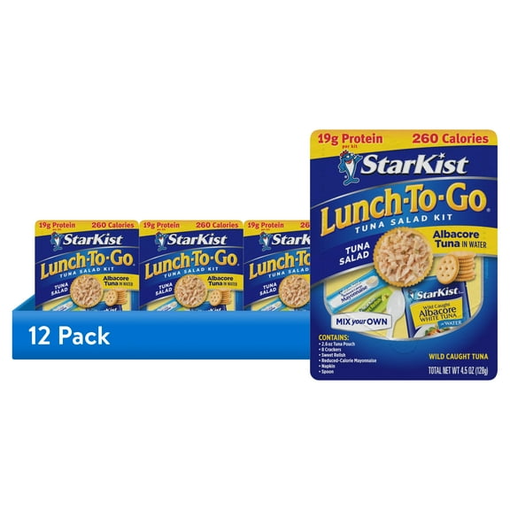 (12 pack) StarKist Lunch-To-Go Albacore Tuna in Water, 4.1 oz. Box