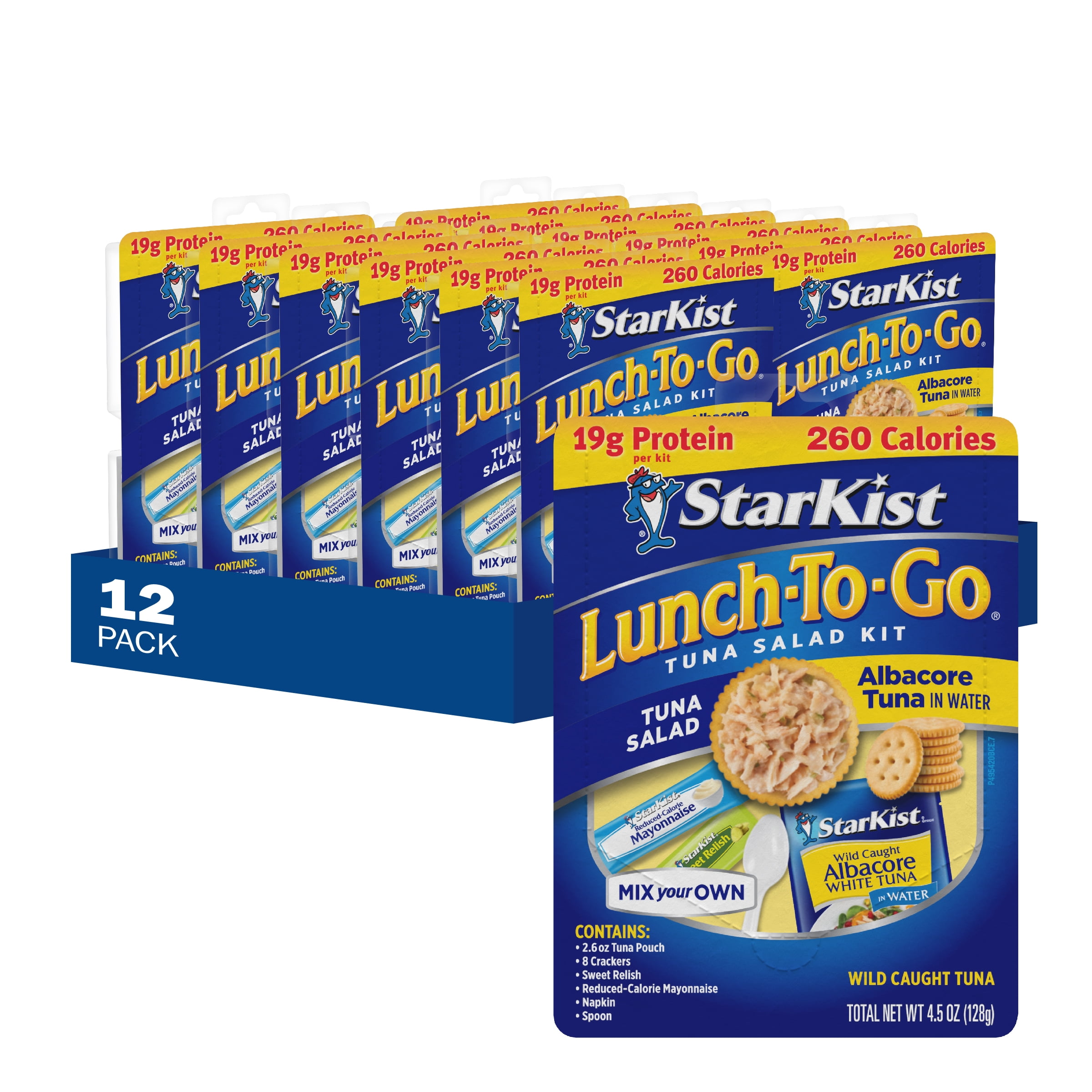 (12 pack) StarKist Lunch-To-Go Albacore Tuna in Water, 4.1 oz. Box
