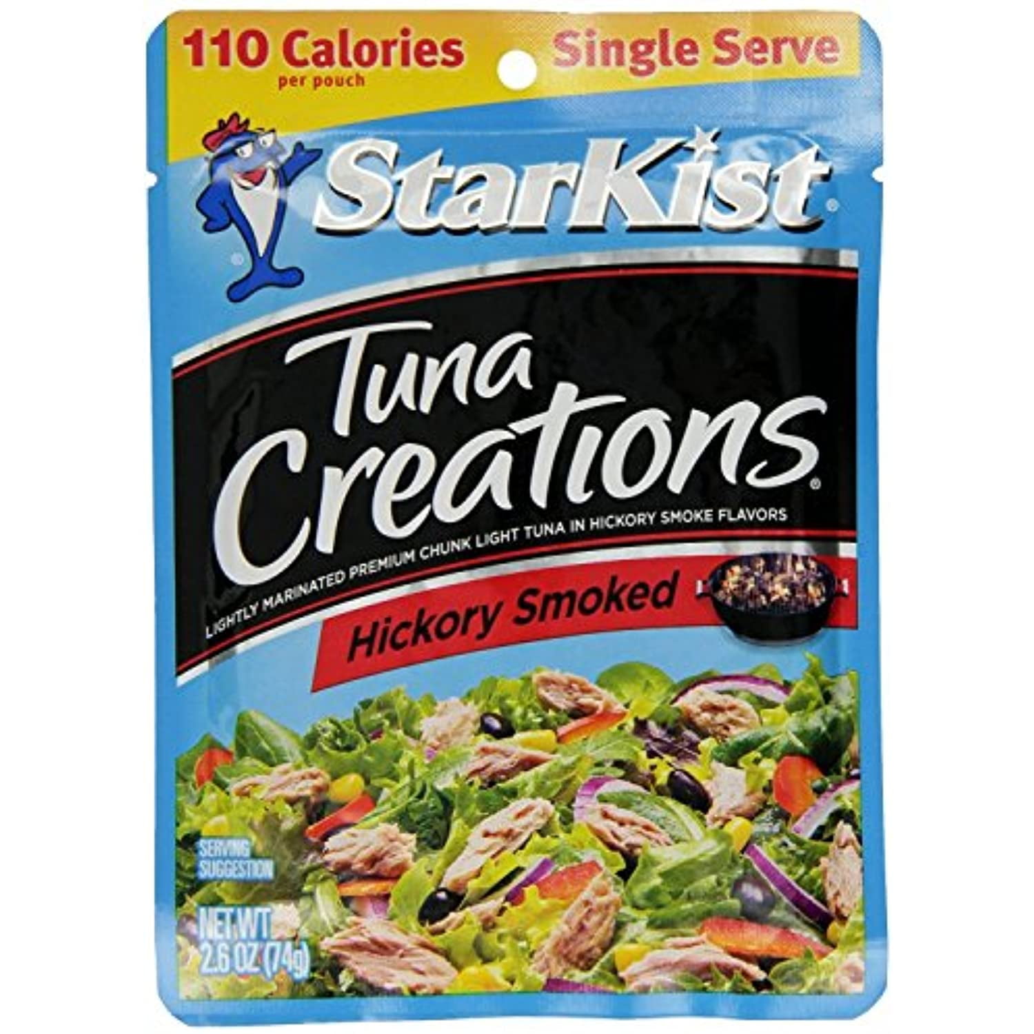 StarKist Tuna Creations, Hickory Smoked, Single Serve Pouch, 2.6-Ounce ...