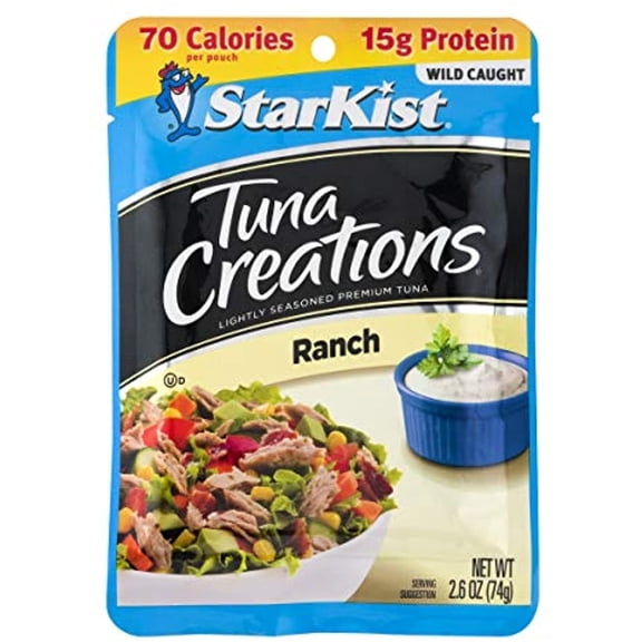 Starkist Tuna Creations, Ranch, 2.6 Oz Pouch (Pack Of 24) (Packaging May Vary)