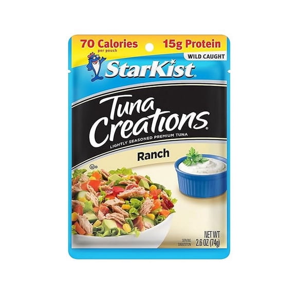 Starkist Tuna Creations Ranch Pouch, 2.6 Oz, 2 Pack