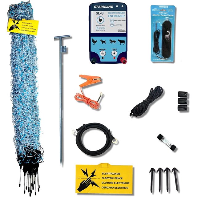 Starkline AllPurpose Sheep and Goat Netting AC Electric Fence Kit 35