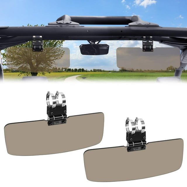 StarknightMT 2 Packs UTV Sun Visor for 1.5”2” Roll Bars, Sun