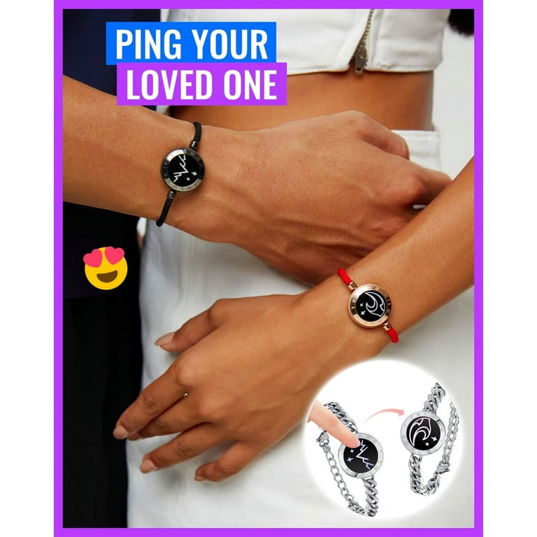 Starla Sun Moon Long Distance Smart Vibration Bracelets Red