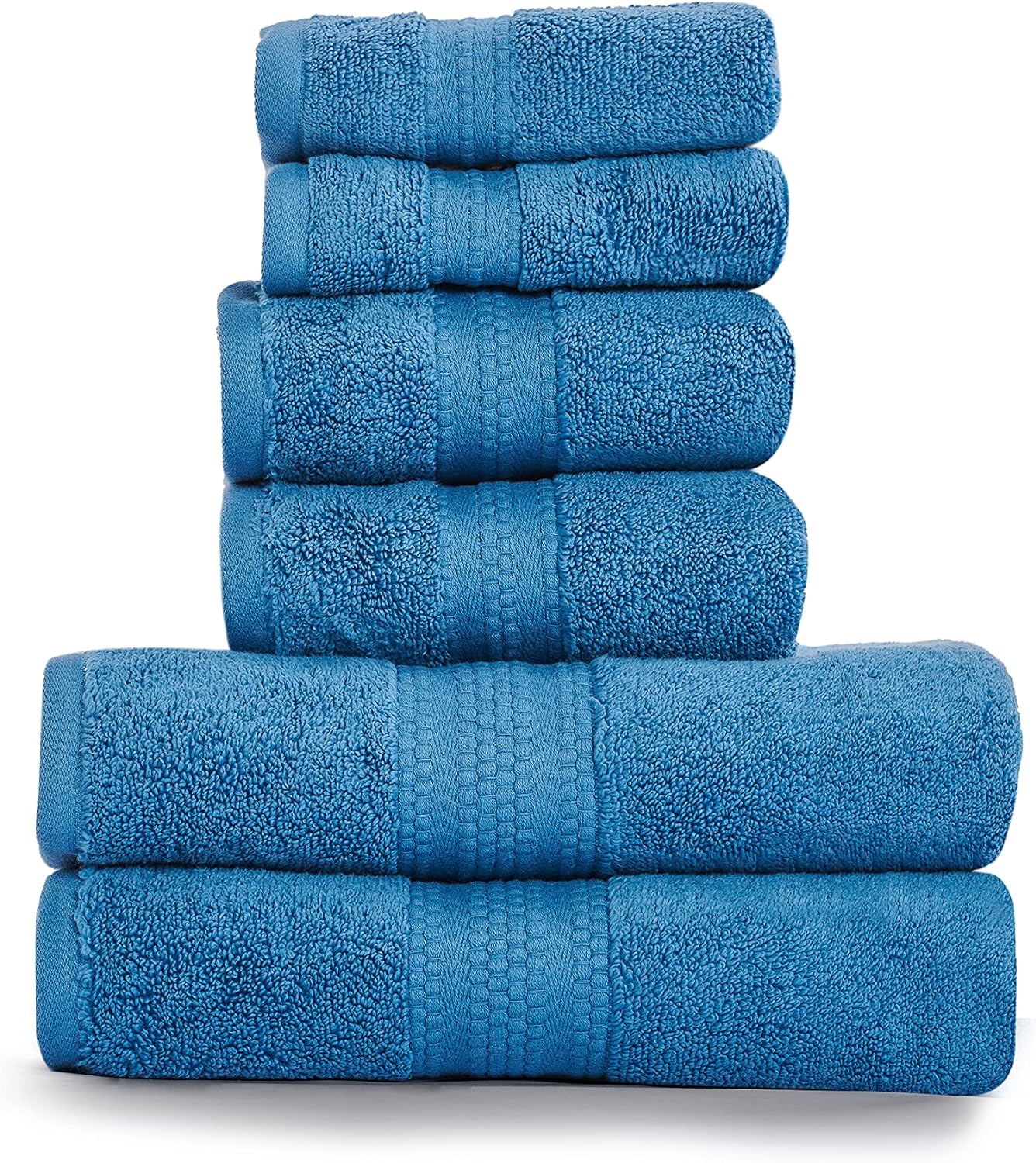Starleads Luxurious 100 Hygro Cotton 6 Piece Towel Set Quick Dry