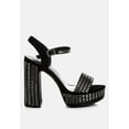 thumbnail image 1 of Starlet Rhinestones Embellished Ankle Strap Heels, 1 of 9