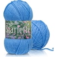 thumbnail image 1 of Mary Maxim Starlette Crochet and Knitting Yarn, Acrylic Worsted Weight Yarn 4, Medium Blue, 1 of 7