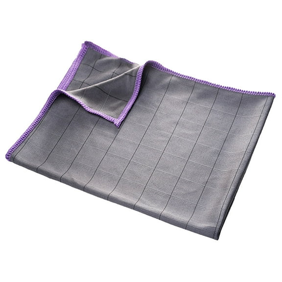 Starlight 1Pc Magic Cleaning Cloth, 15.7 by 19.7 Inch Lint Free Cleaning Cloth, Microfiber Towels, Drying Car Wash Large Towel, Purple
