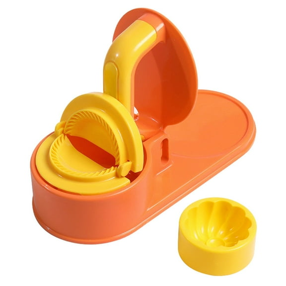 Starlight 3 in 1 Meatball Maker, Dough Press, Dumpling Press Wrapper, Mold Making Tool for Making Bao Bun Pies Rolls, Orange