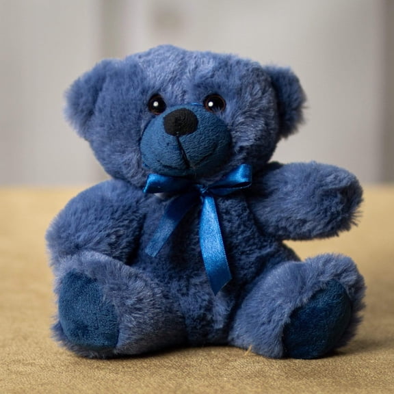 Starlight Blue 6 Inch Teddy Bear Plush Colorama Stuffed Animal Soft Toy