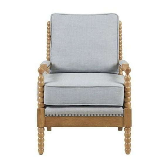 Starlight Canyon Home Blue Accent Chair with Solid Wood Frame for Living Room and Bedroom Use