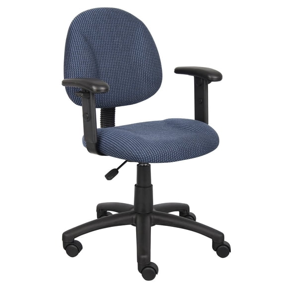 Starlight Canyon Home Blue Office Chair With Adjustable Arms, Desk Chair Comfy For Home Office