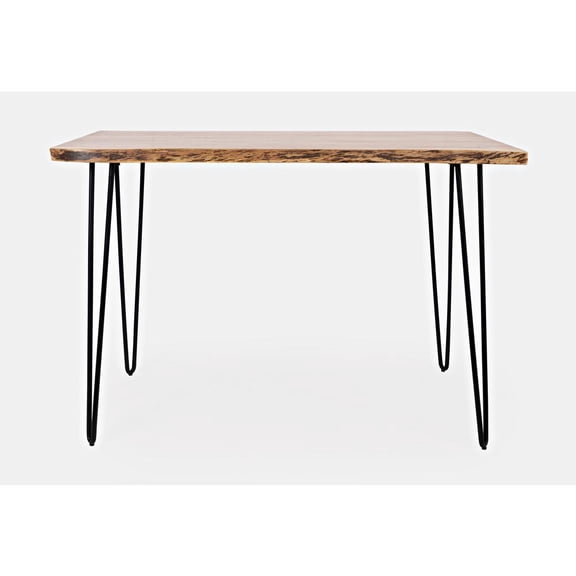 Starlight Canyon Home Brown Acacia and Metal Counter Height Dining Table for Kitchen or Dining Room