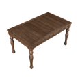 thumbnail image 1 of Dining Table, 4 Soft-Close Drawers, Wire-Brushed Finish, Brown, 1 of 5
