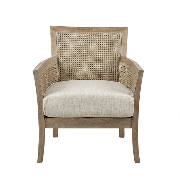 Starlight Canyon Home Elegant Beige Wingback Chair Classic Push Back Recliner for Living Room