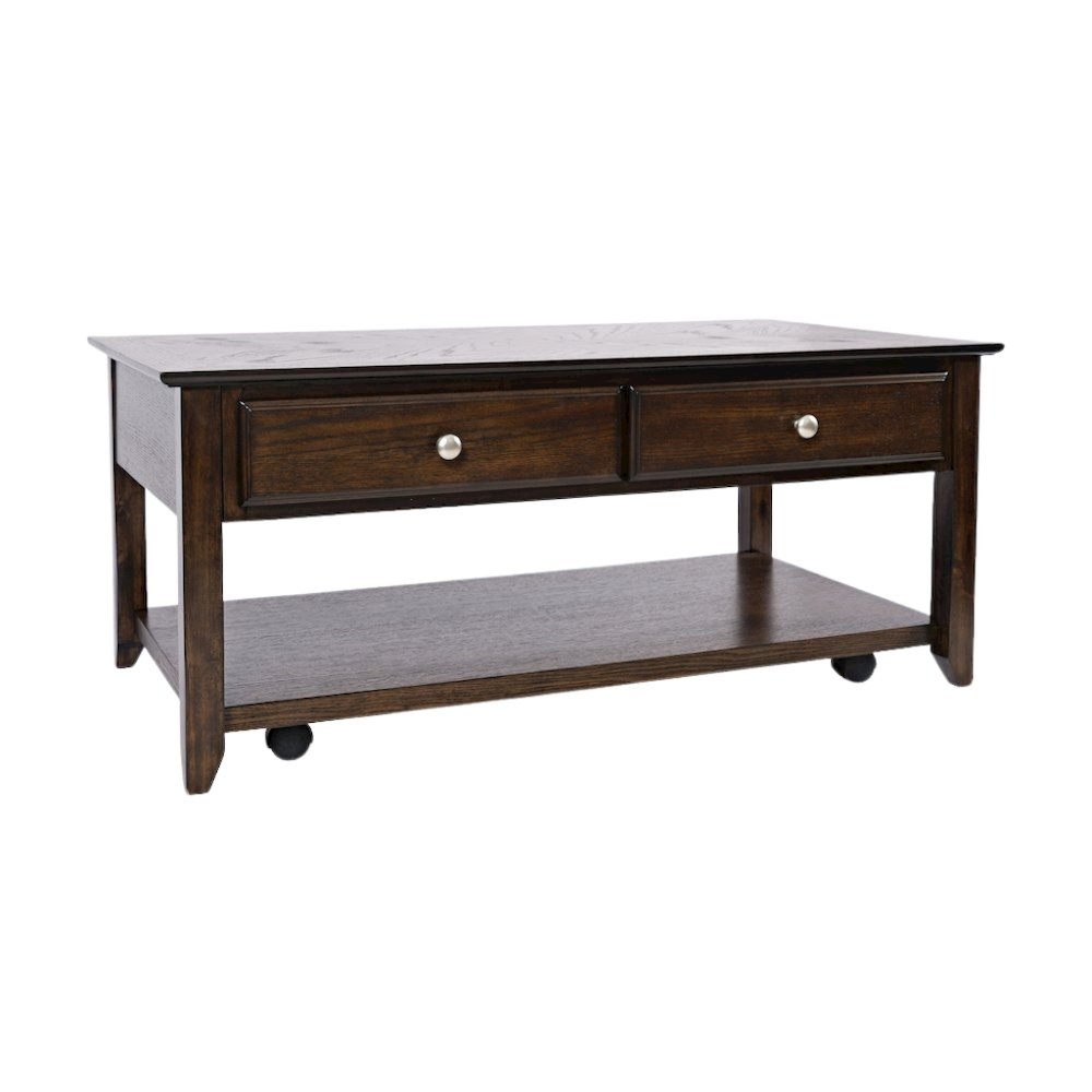 Starlight Canyon Home Espresso Brown Coffee Table for Living Room ...