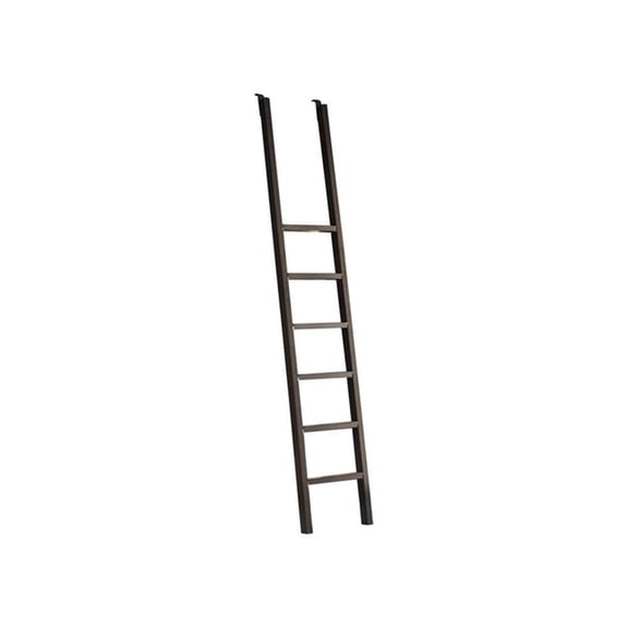 Starlight Canyon Home Metal Rolling Ladder, 8-Foot Tall Bookcase Companion, Black