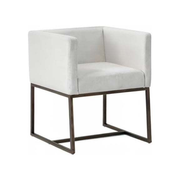 Starlight Canyon Home Off White Antique Dining Armchair With Low Back And Modern Design