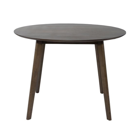 Starlight Canyon Home Round Dining Table with Drop Leaves Small Round Kitchen Table in Brown