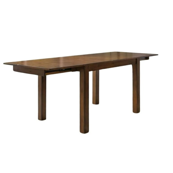 Starlight Canyon Home Rustic Whiskey Extendable Dining Table with Leaf, Rustic Dining Table for Eight