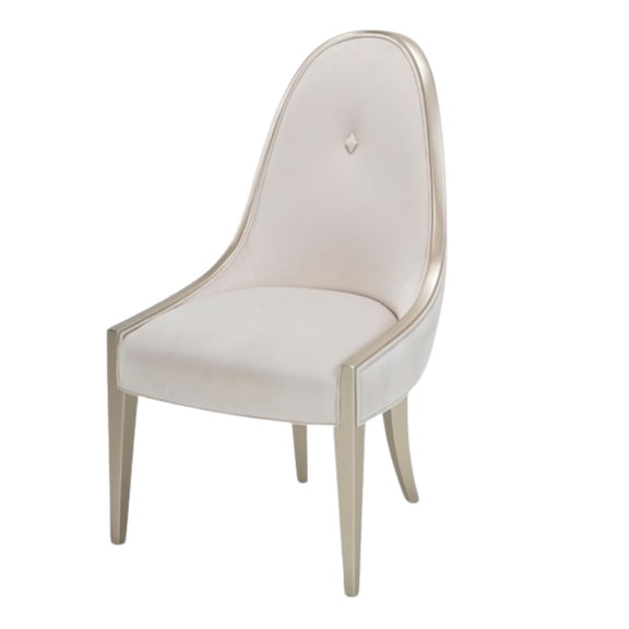 Starlight Canyon Home Velvet Upholstered Dining Chair for Dining Table in Beige Finish