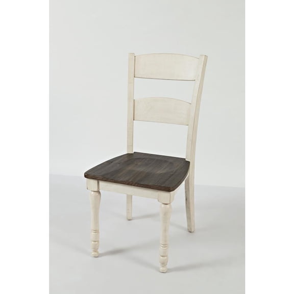 Starlight Canyon Home White Pine Ladderback Dining Chairs Set of 2 with Sturdy Plywood Construction
